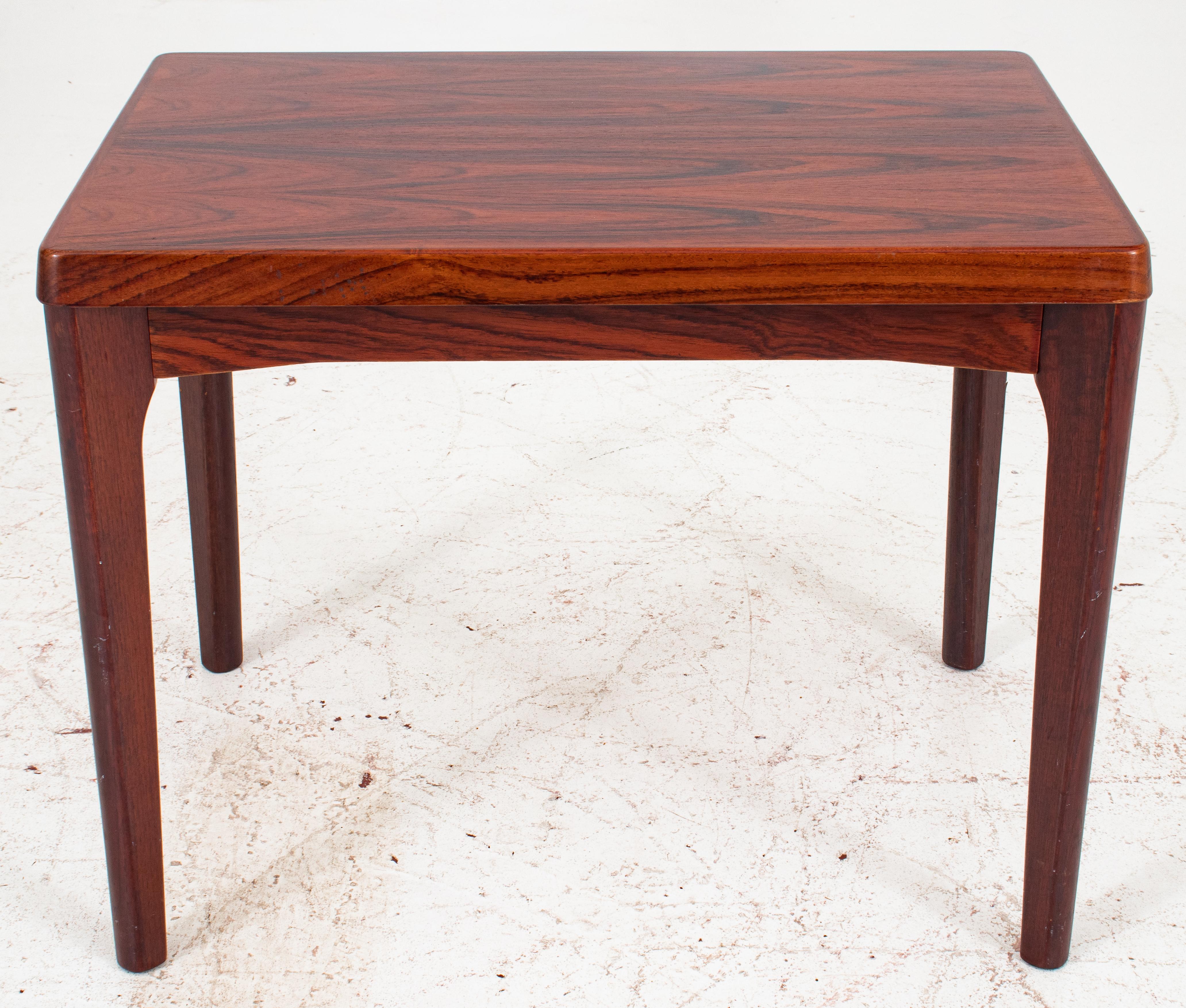 Danish Modern Stained Walnut Side Table In Good Condition In New York, NY