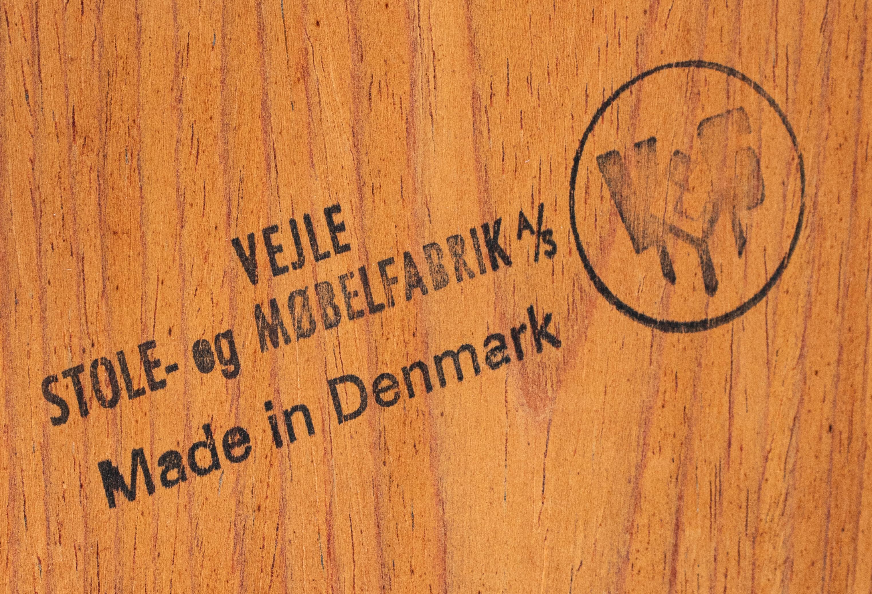 Danish Modern Stained Walnut Side Table 3