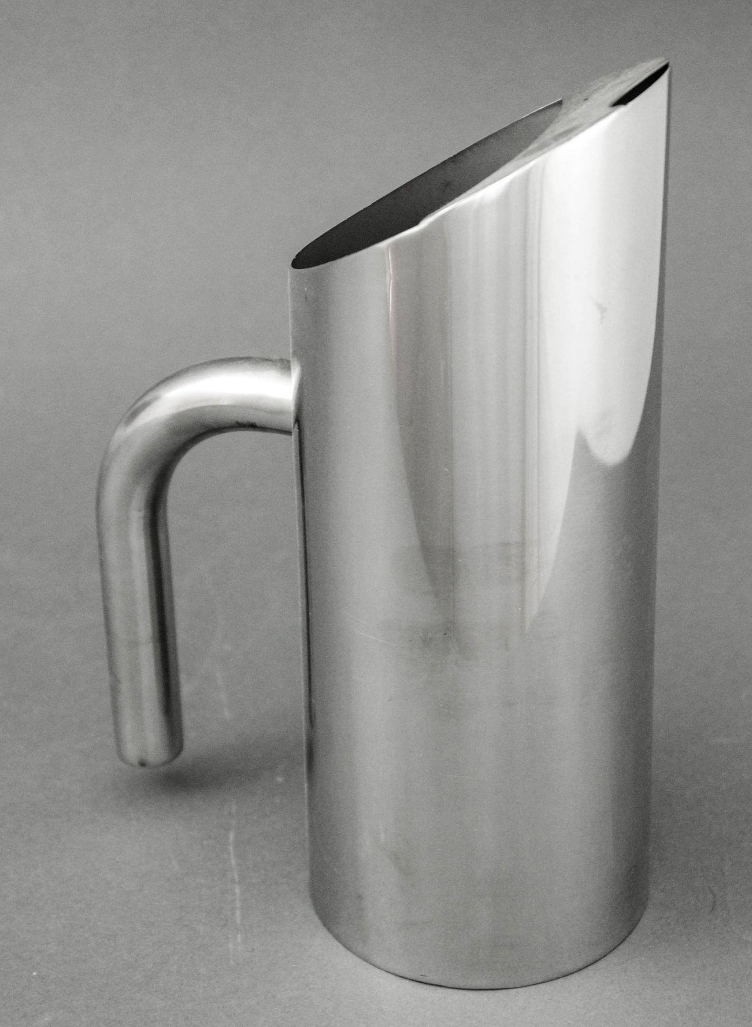 Poli Pichet moderne danois en acier inoxydable Jug Jug 1990 en vente