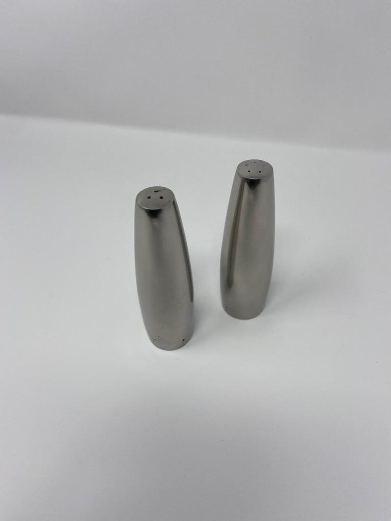 Danish Modern Stainless Steel Salt and Pepper Shakers Dansk Design, Ihq