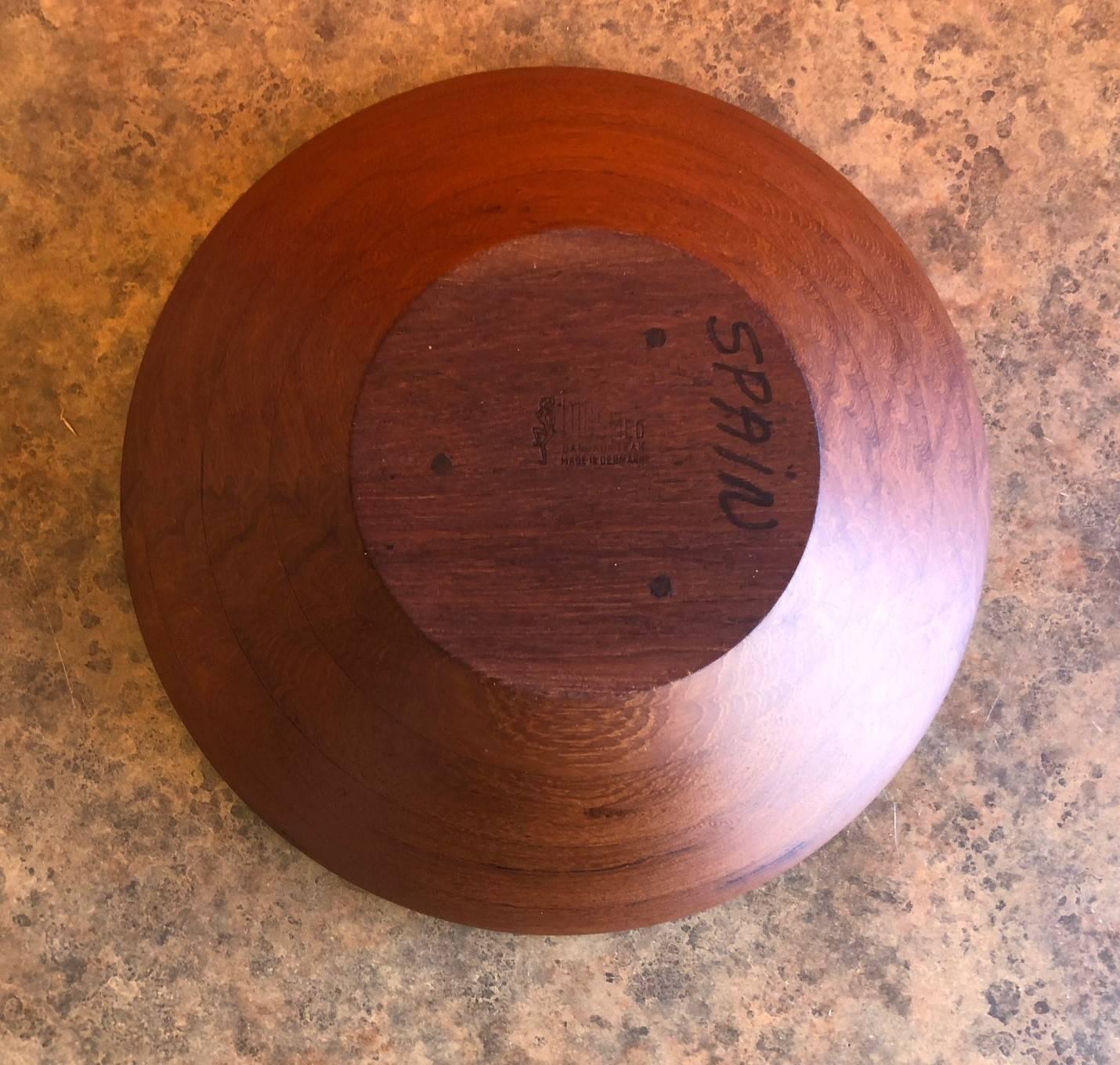 20th Century Danish Modern Staved Teak Bowl by Digsmed For Sale