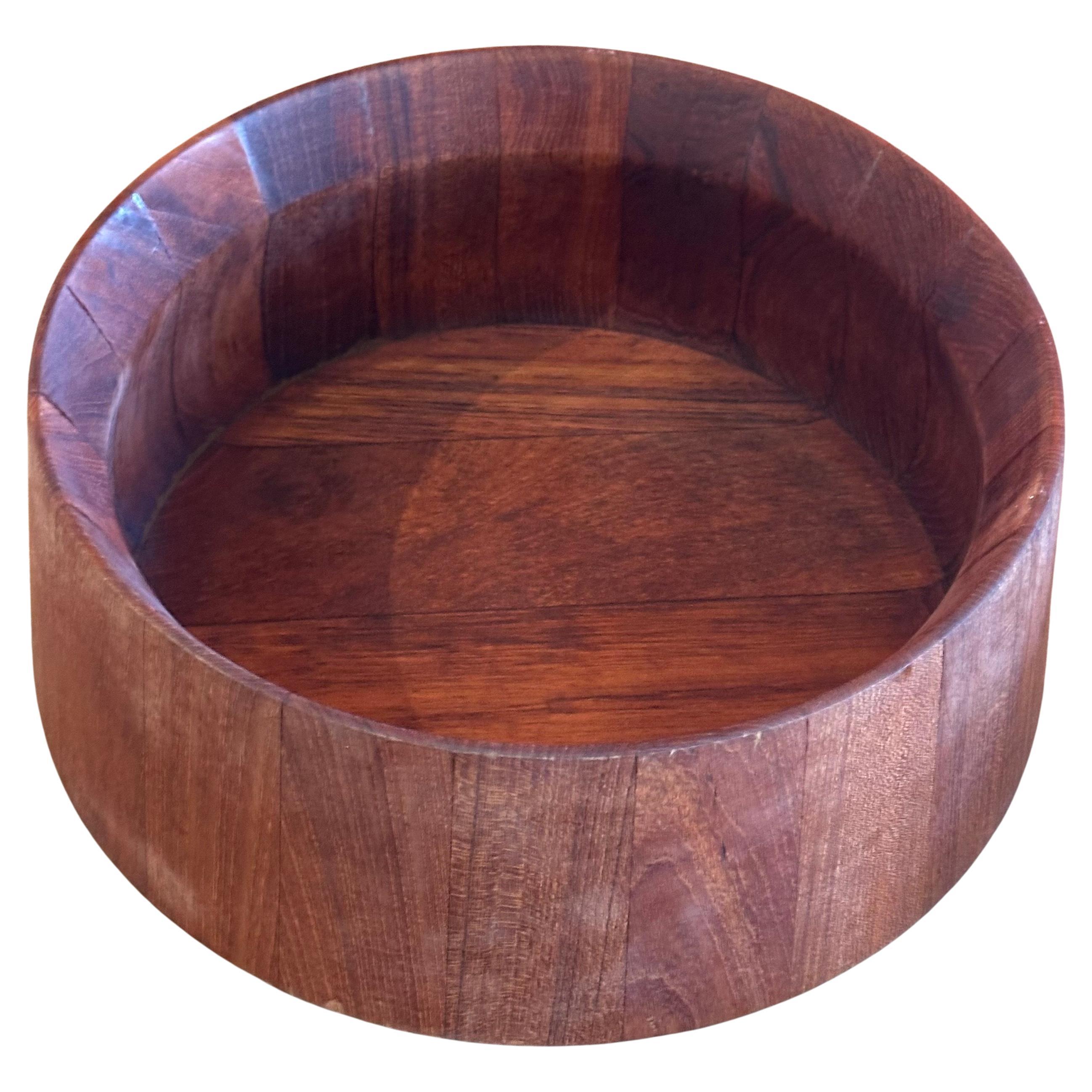 Cuenco moderno danés de teca tallada por Jens Quistgaard para Dansk en venta 6