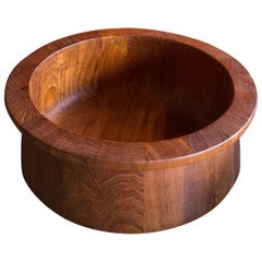 Danish Modern Staved Teak Bowl by Jens Quistgaard for Dansk