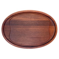 Tavola da intaglio moderna danese in teak intagliato di Henning Koppel per George Jensen