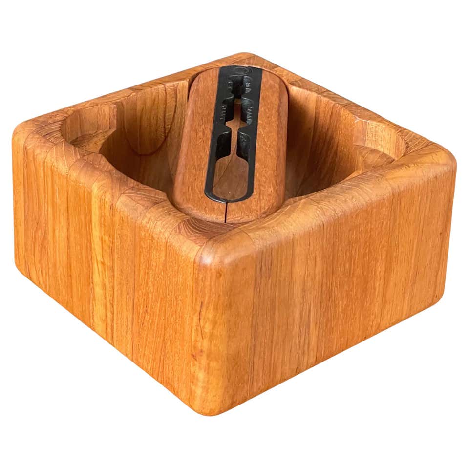 Anri Form Italian Modern Carved Staved Burma Teak Bowl, 1960s at 1stDibs