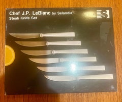 Danish Modern Steak Knife set by Chef Le Blanc for Selandia NIB
