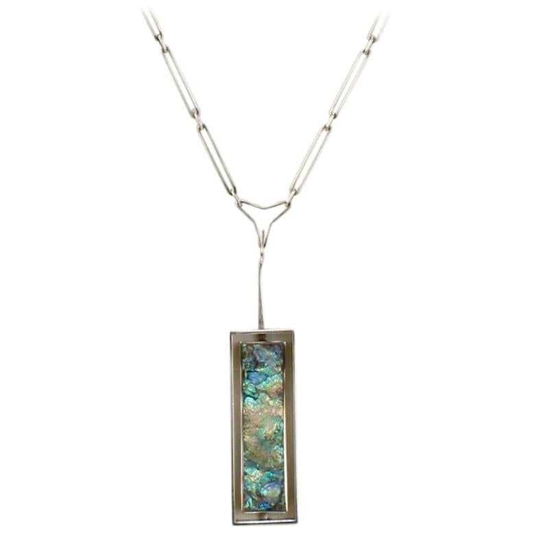 abalone shell pendant necklace