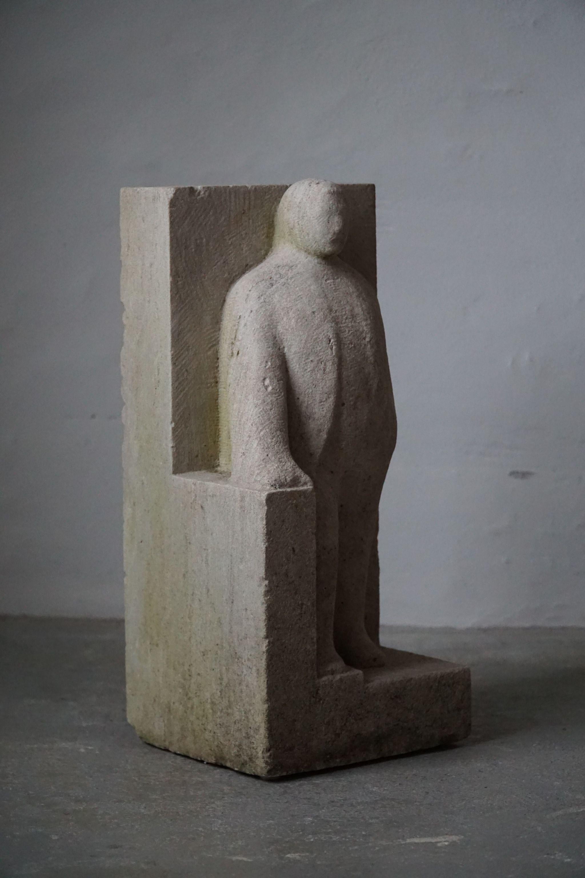Danish Modern Stone Figure, 