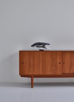 Danish Modern Stoneware Abstract Sculpture by Ole Bjørn Krüger, 1960s