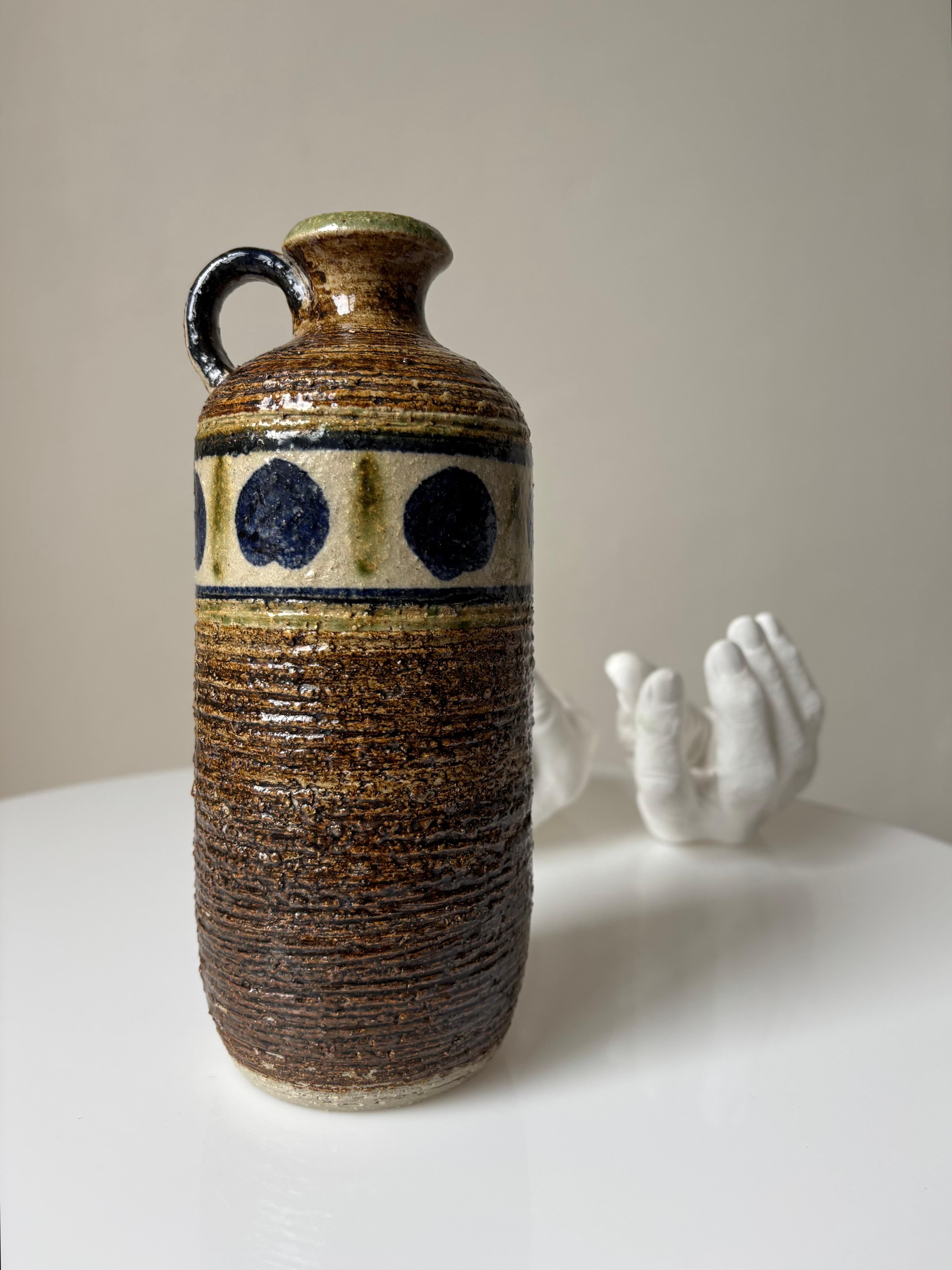 Ceramica Vaso a bottiglia in gres danese moderno, anni '60 in vendita