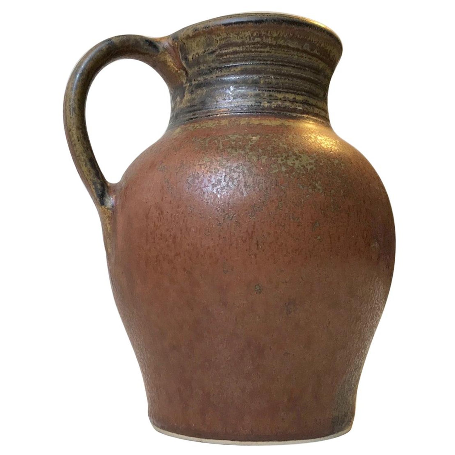 Danish Modern Stoneware Jug by Hans Nielsen Buch, 1960s For Sale at 1stDibs