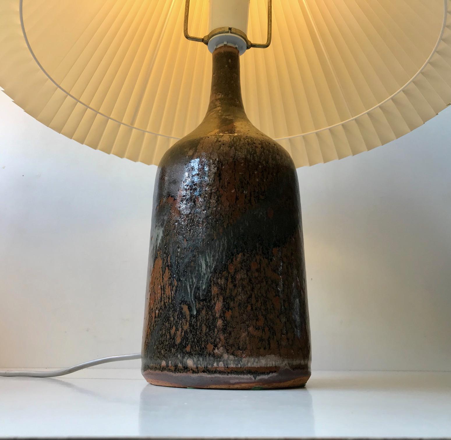 Danish Modern Stoneware Table Lamp by Conny Walther, 1970s For Sale 5