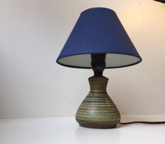 Danish Modern Stoneware Table Lamp by Johannes Andersen, 1960s
