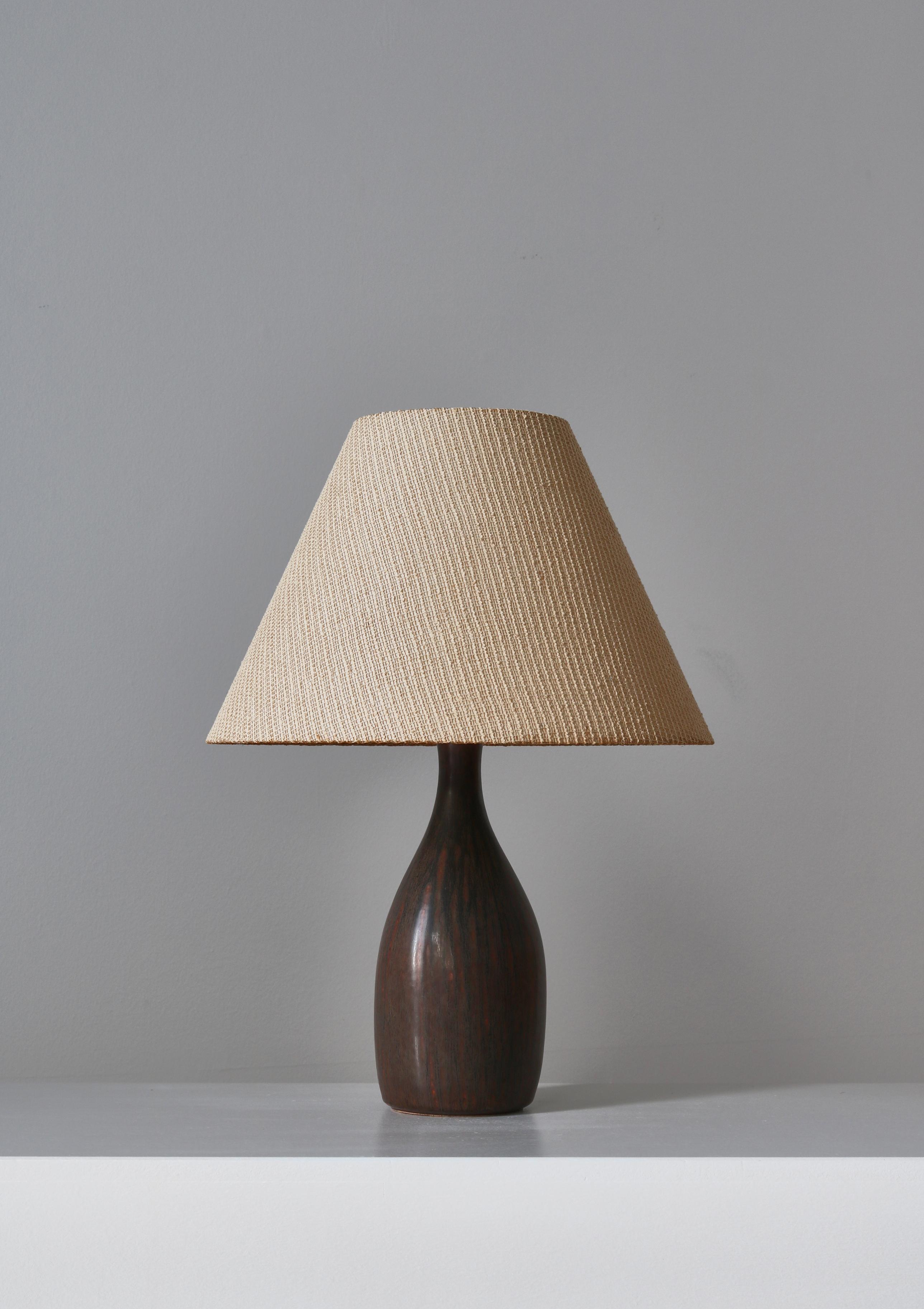 Scandinavian Modern Danish Modern Stoneware Table Lamp by Saxbo,  Eva Staehr-Nielsen, Denmark, 1940s For Sale