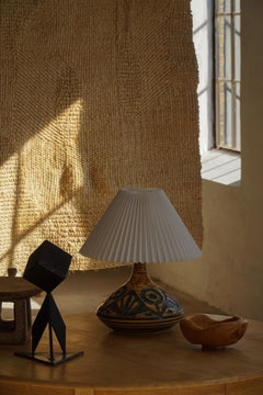 Danish Modern Stoneware Table Lamp, Model “3073” by Søholm, Denmark, 1960s