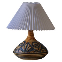 Danish Modern Stoneware Table Lamp, Model “3073” by Søholm, Denmark, 1960s