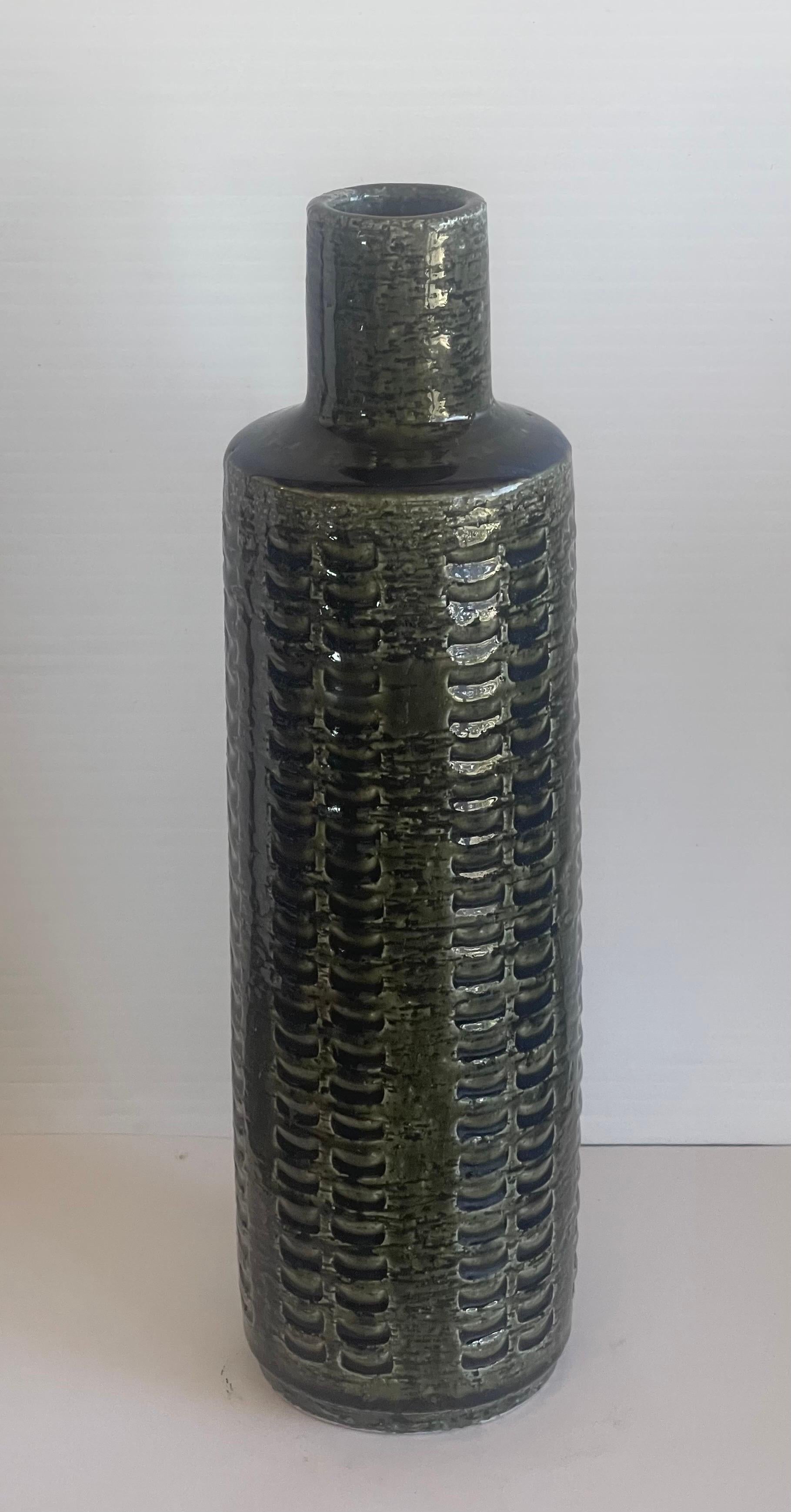 20th Century Danish Modern Stoneware Vase by Per and Annelise Linnemann Schmidt / Palshus For Sale