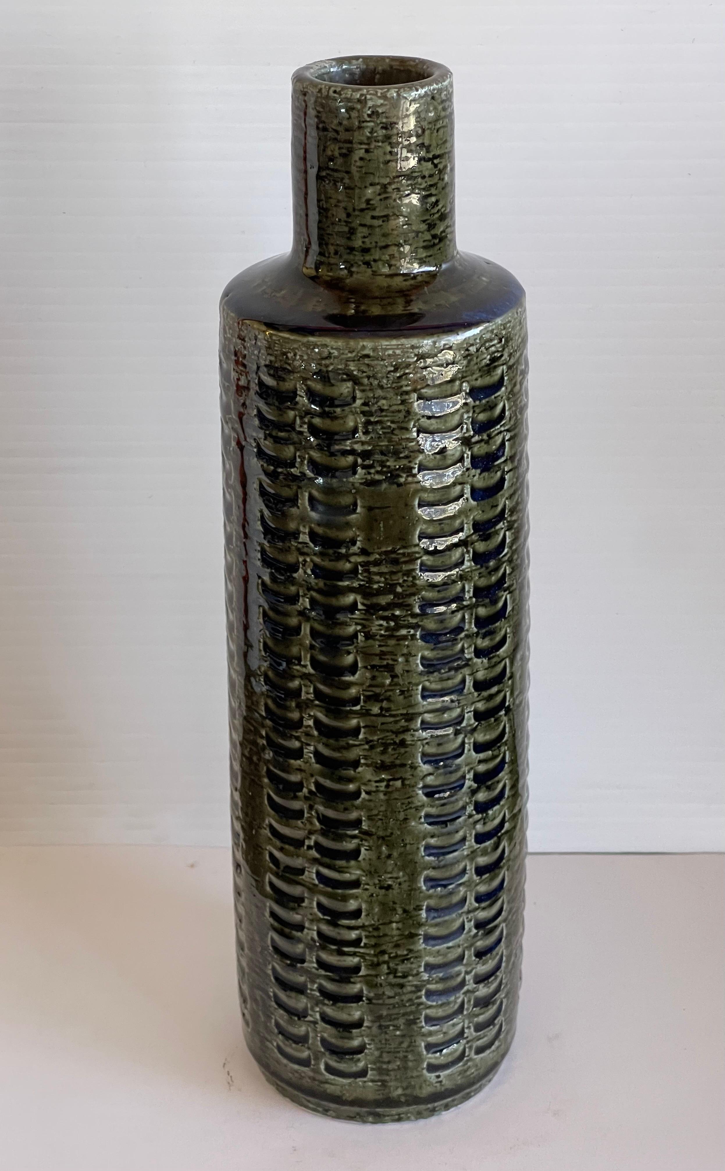 Danish Modern Stoneware Vase by Per and Annelise Linnemann Schmidt / Palshus For Sale 2