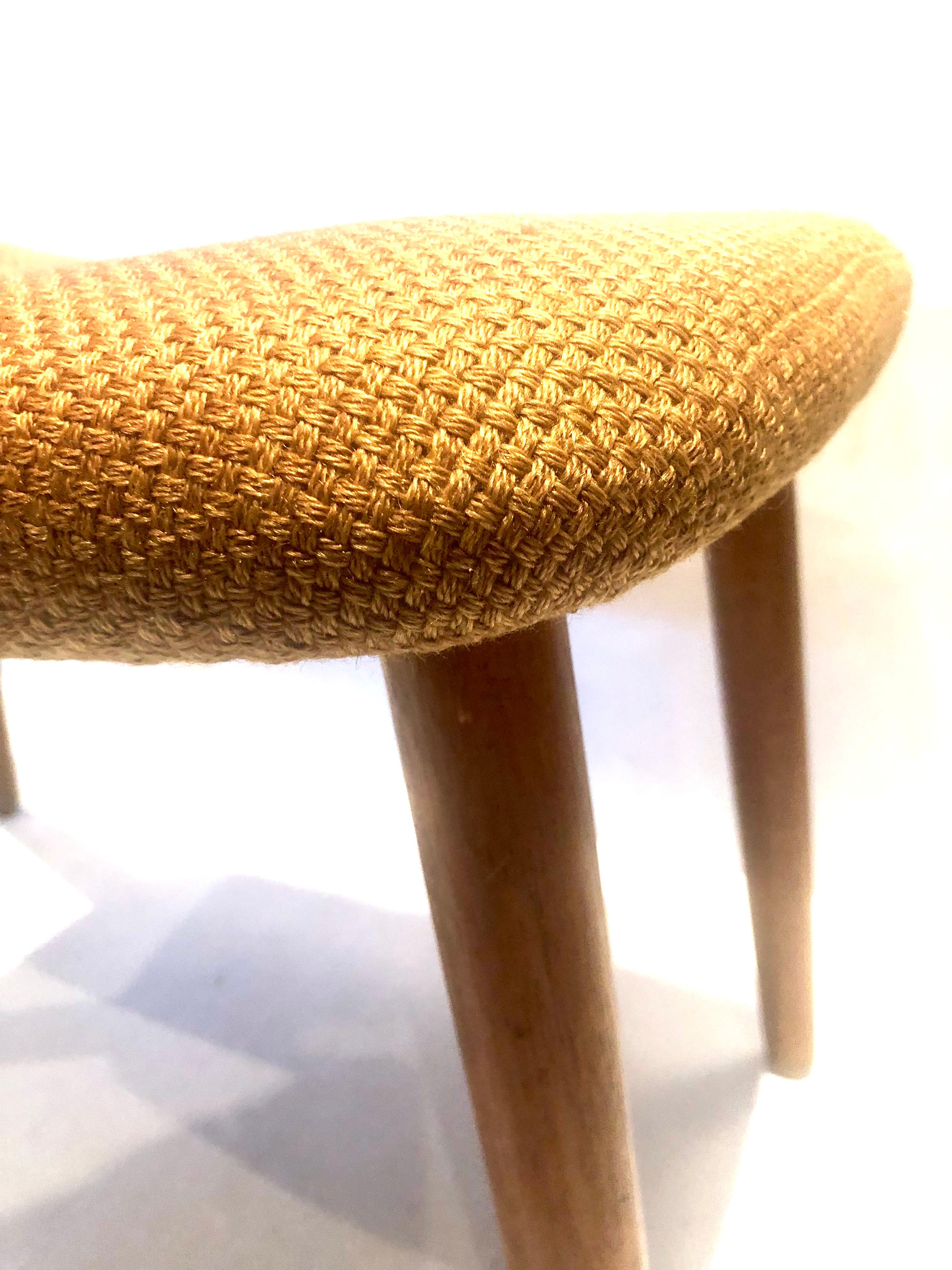 Upholstery Danish Modern Stool