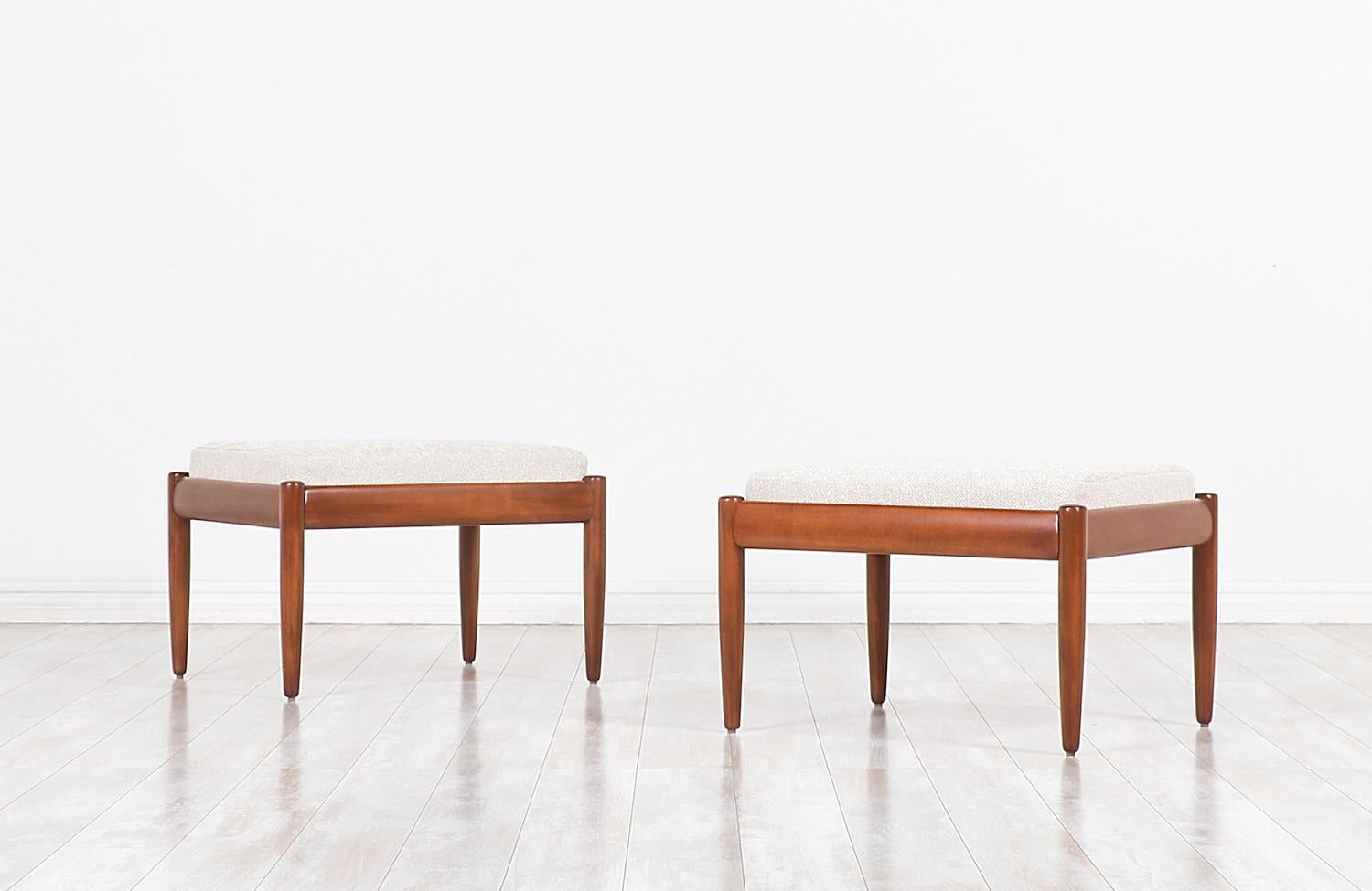 Danish Modern Stools by Peter Hvidt for France & Søn In Excellent Condition In Los Angeles, CA