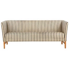 Danish Modern Striped Sofa