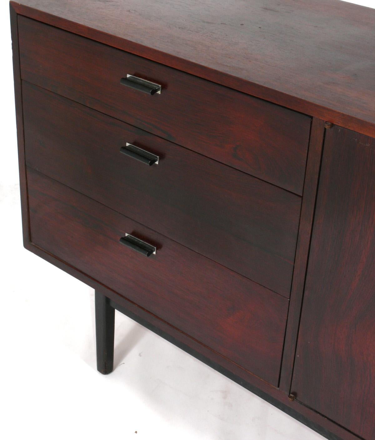 American Danish Modern Style Rosewood Credenza by Founders