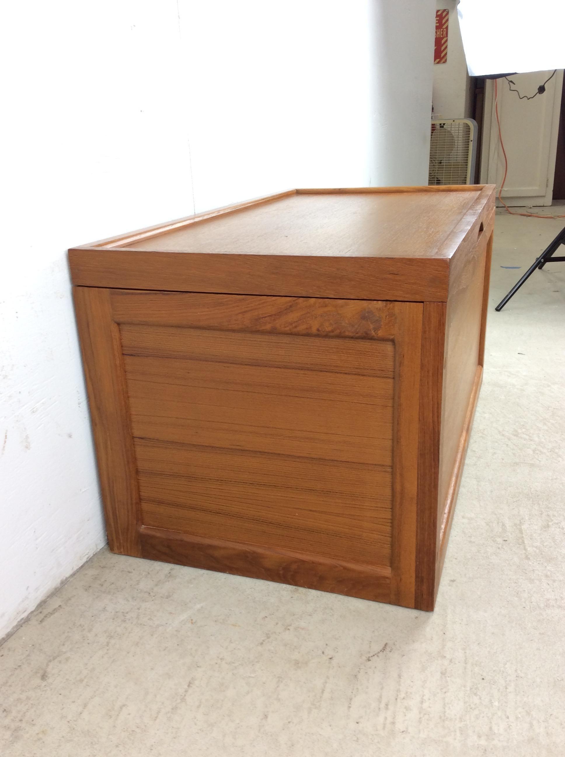 Dänische Modern Style Teak Decke Truhe im Angebot 5