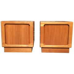 Danish Modern Style Teak Nightstands