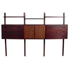 Vintage Danish Modern Style Wall Unit by Founders
