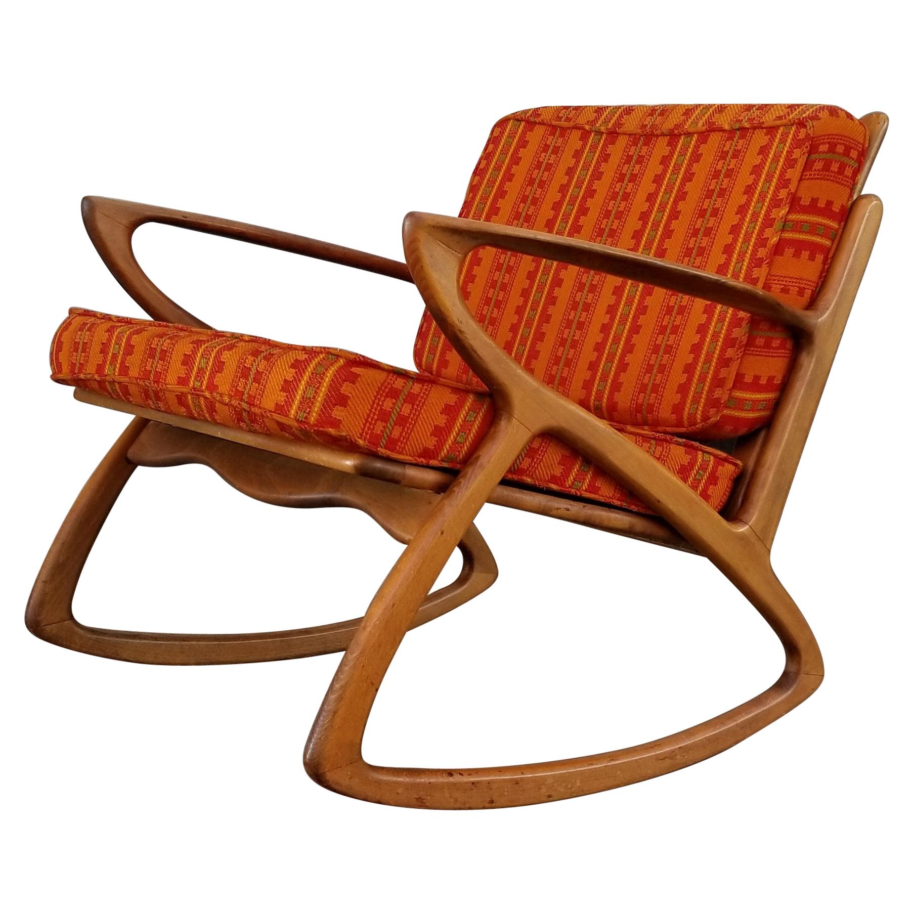 Danish Modern Style "Z" Rocking Chair, 1950s