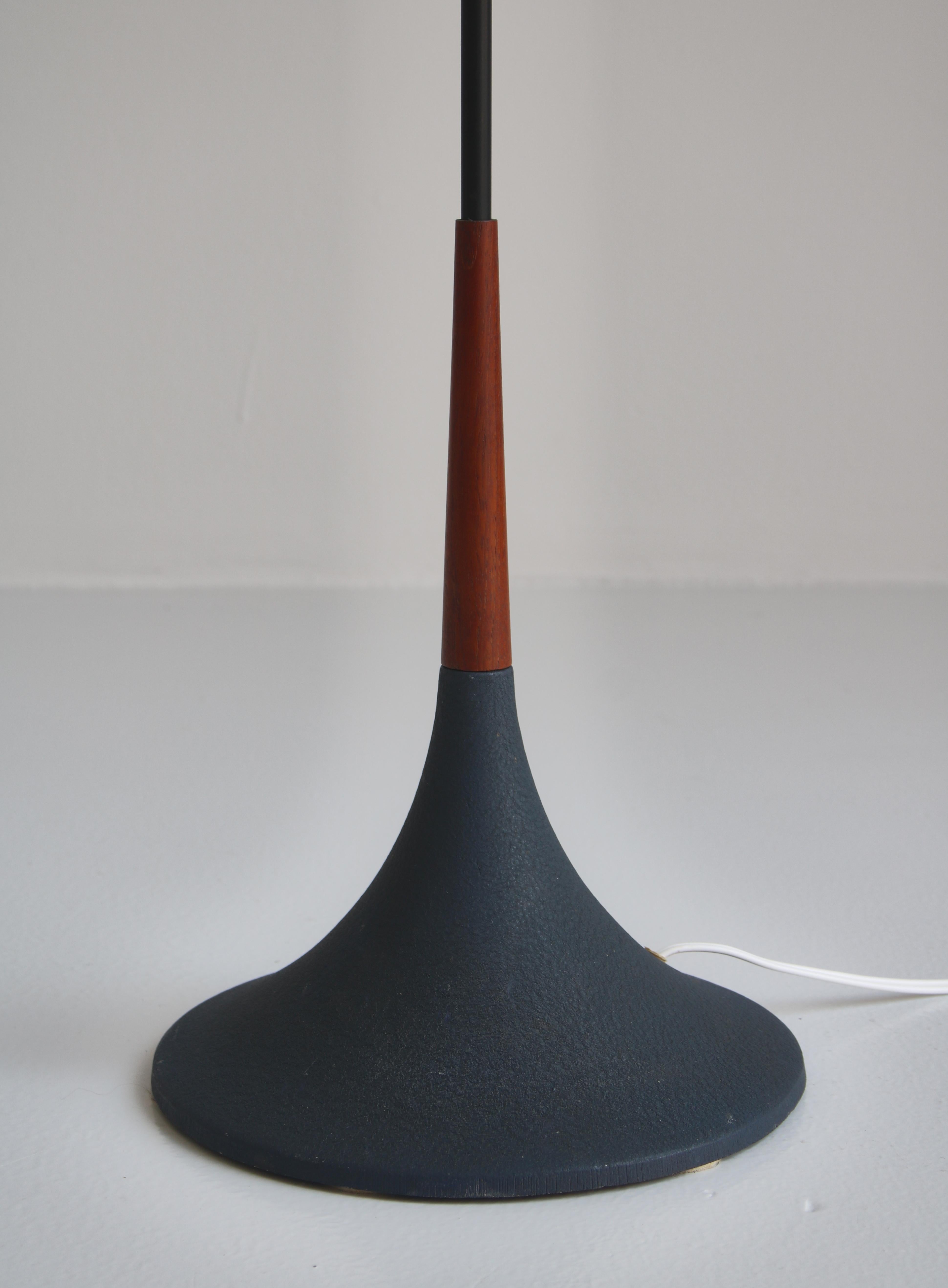 Danish Modern Svend Aage Holm Sørensen Floor Lamp in Teak and Cast Iron, 1960s 1