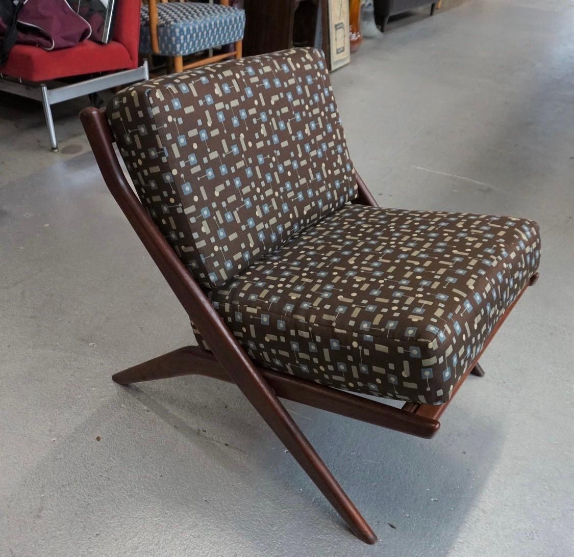 Danish Modern Swedish Folke Ohlsson DUX Scissor Chair 5