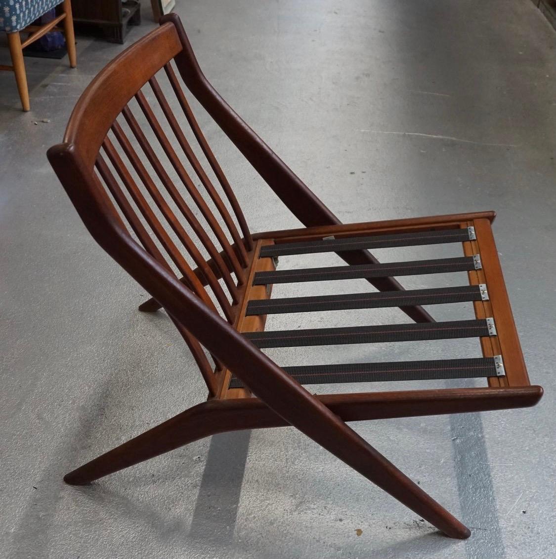 Mid-20th Century Danish Modern Swedish Folke Ohlsson DUX Scissor Chair