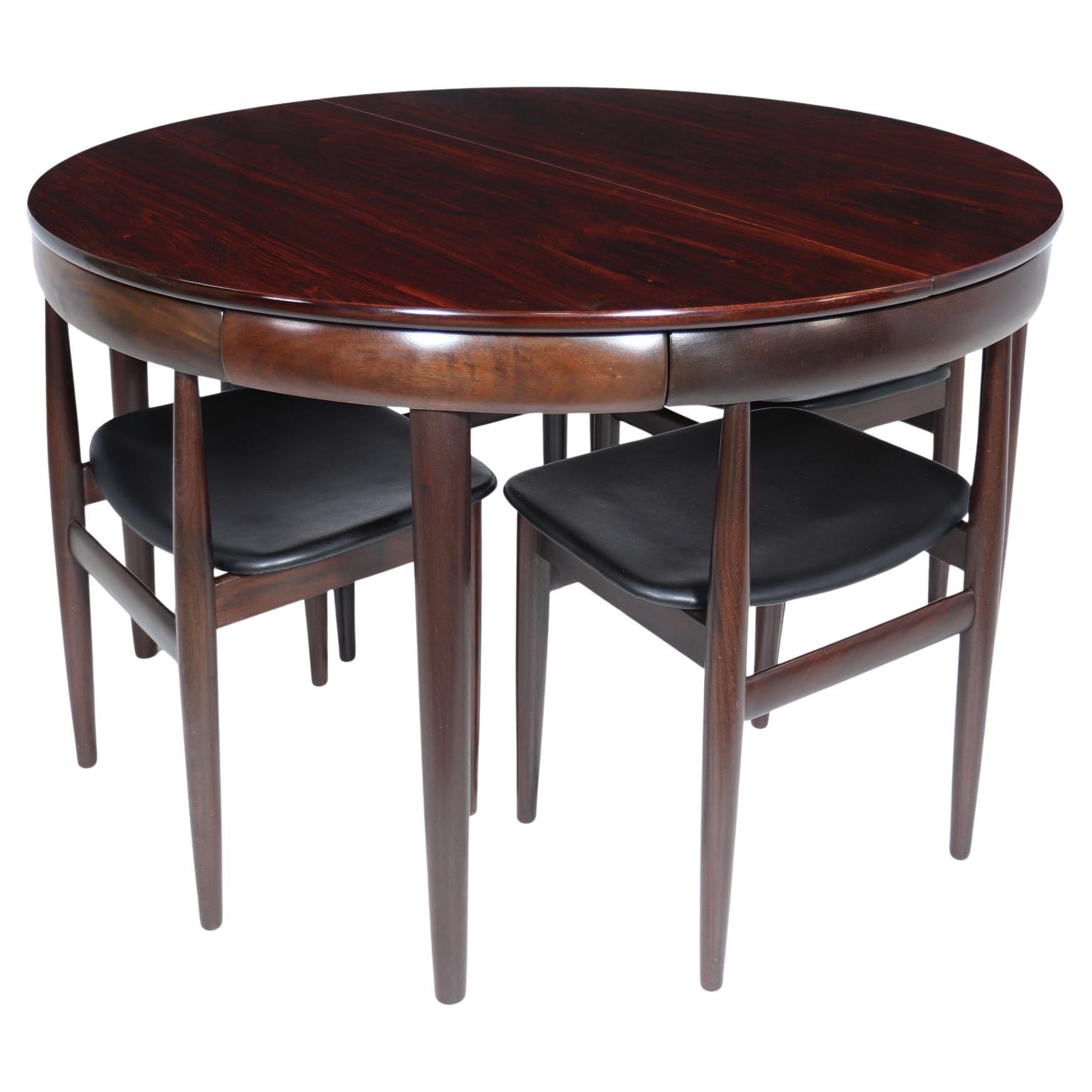 Danish Modern Table and Chairs by Frem Rojle