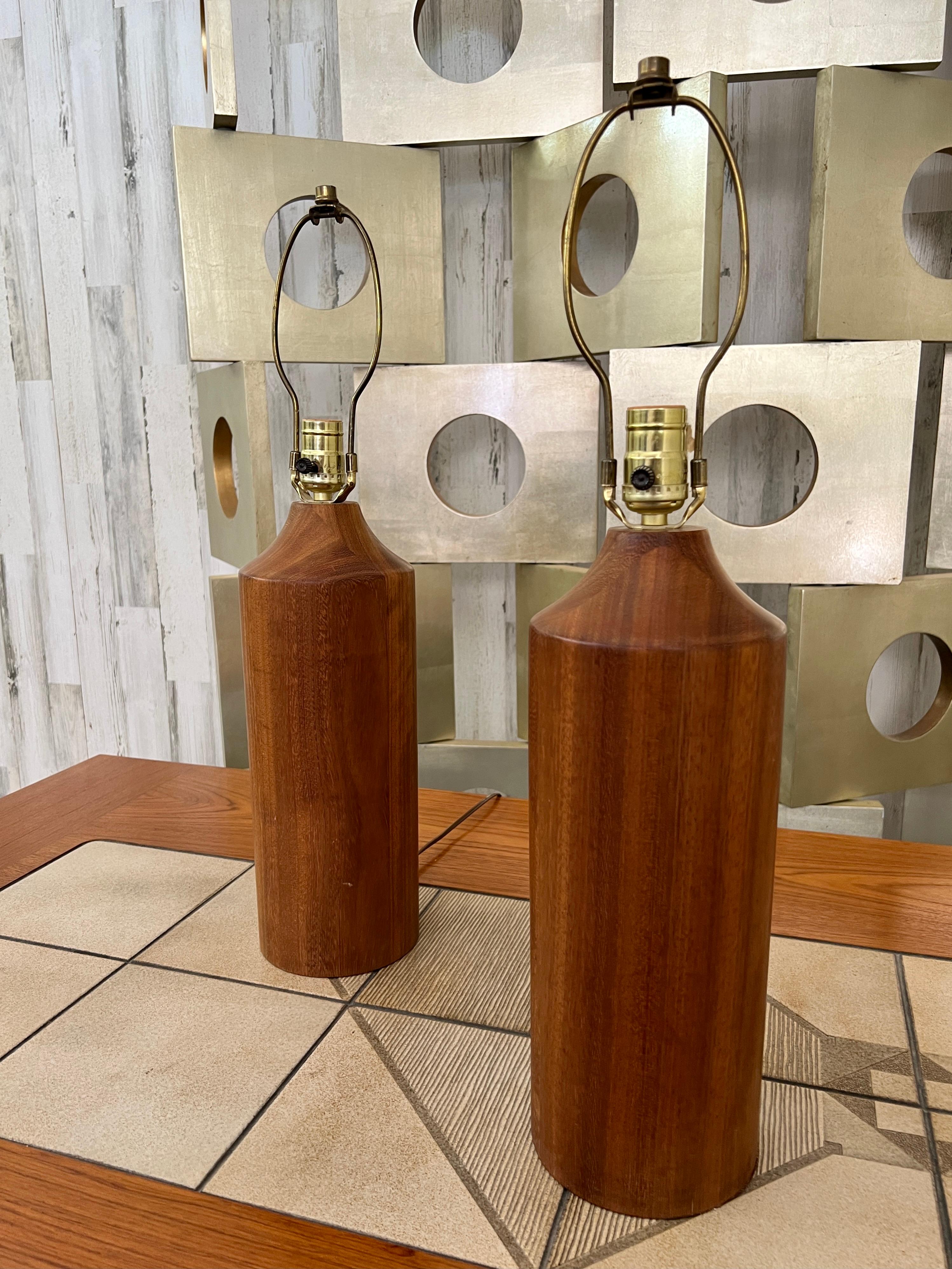 Danish Modern Table Lamps In Good Condition In Denton, TX