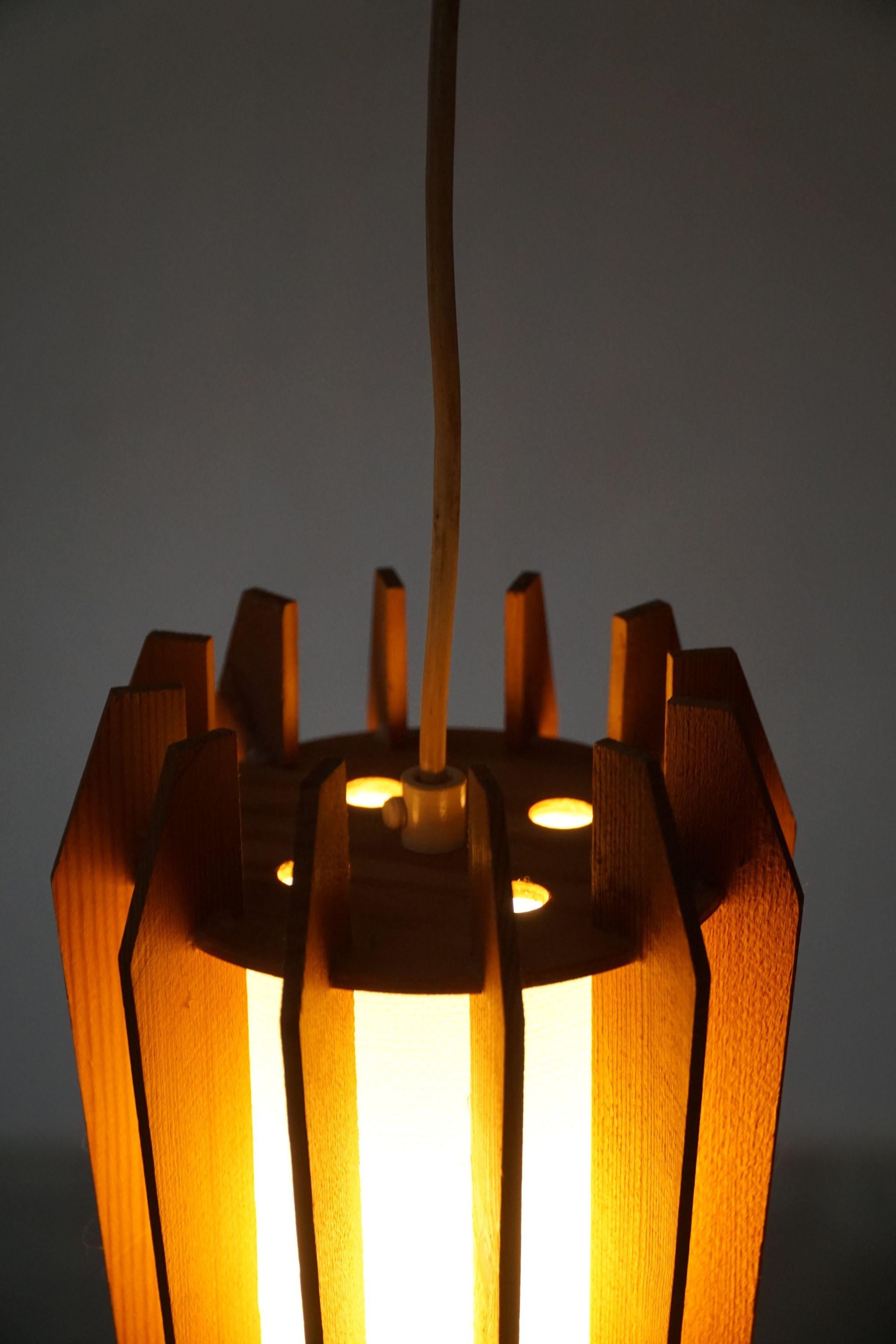 Danish Modern Table / Pendant Lights in Pine, Made by Ib Fabiansen, Fog & Mørup 7