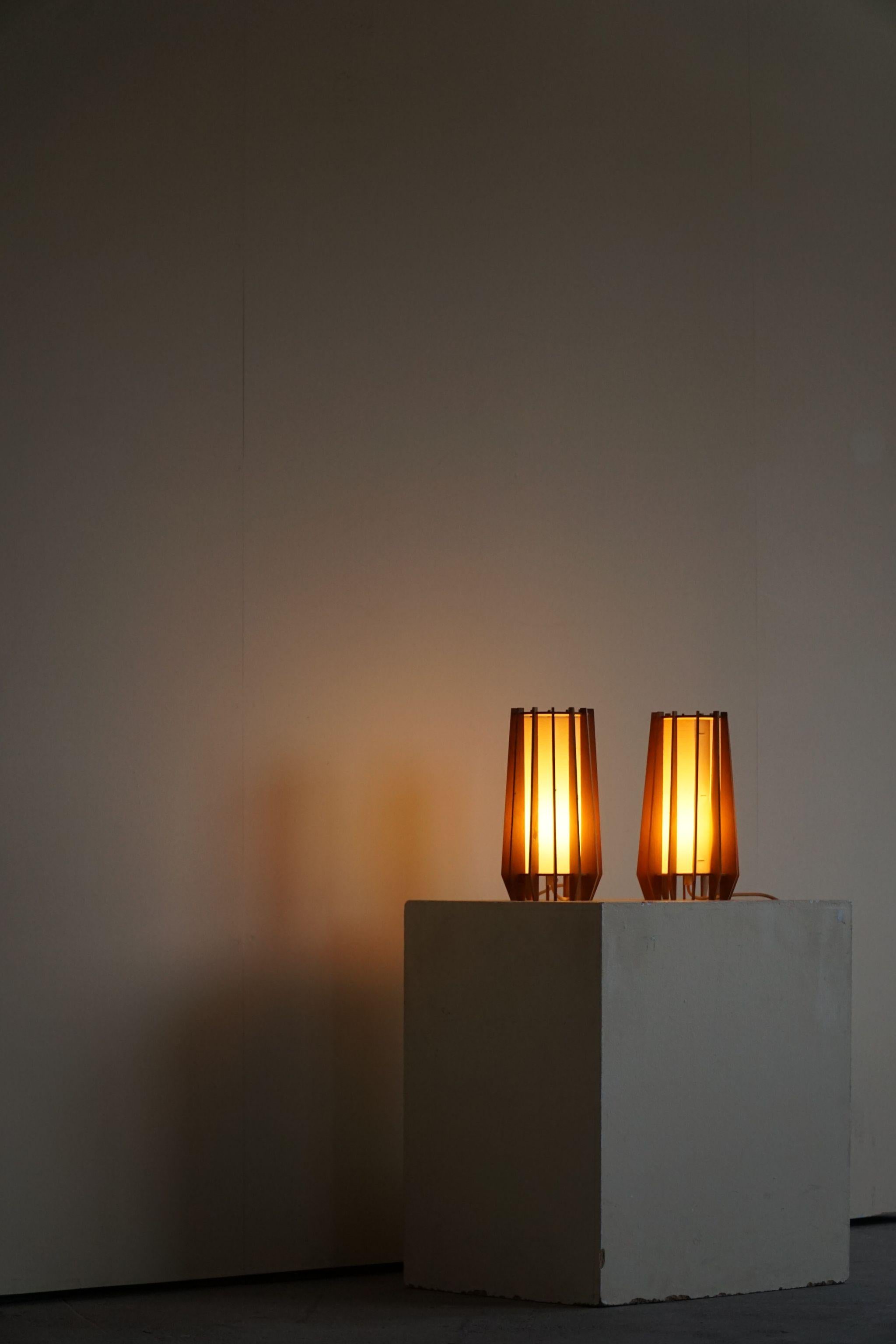Danish Modern Table / Pendant Lights in Pine, Made by Ib Fabiansen, Fog & Mørup 1