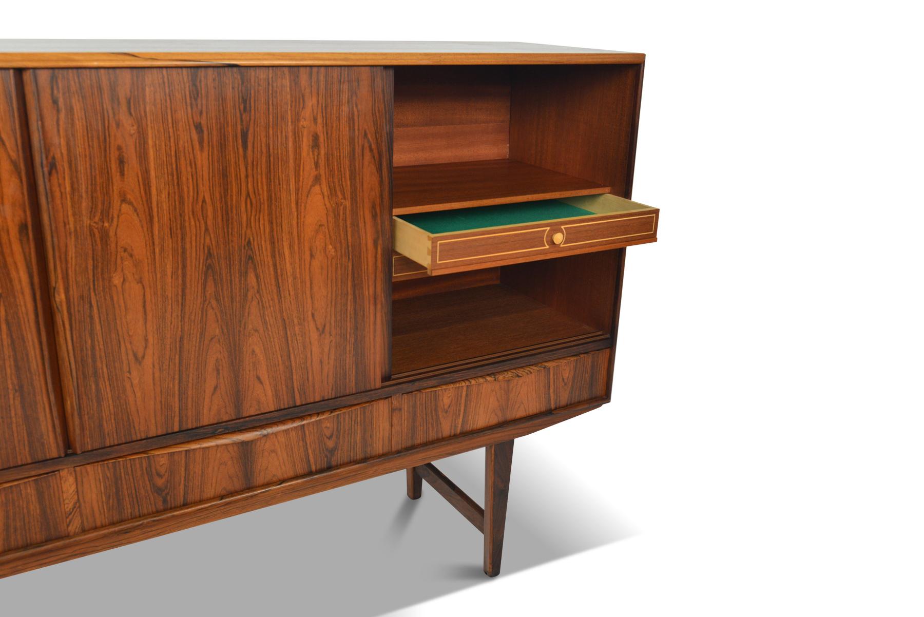 Danish Modern Tall Rosewood Credenza by E.W. Bach 3