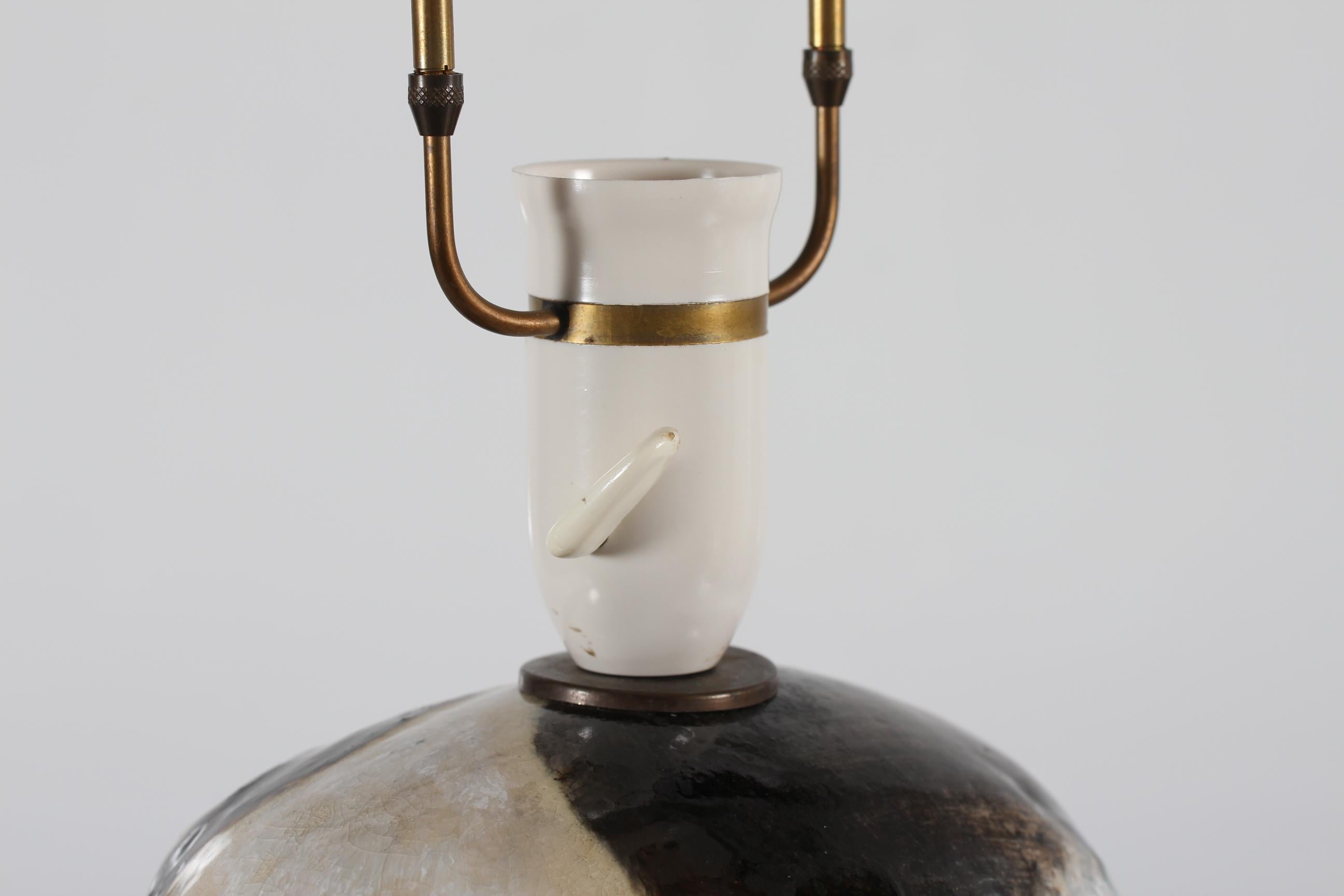 Lámpara de sobremesa de cerámica escultórica danesa moderna de Jeppe Hagedorn-Olsen, años 60 en venta 4