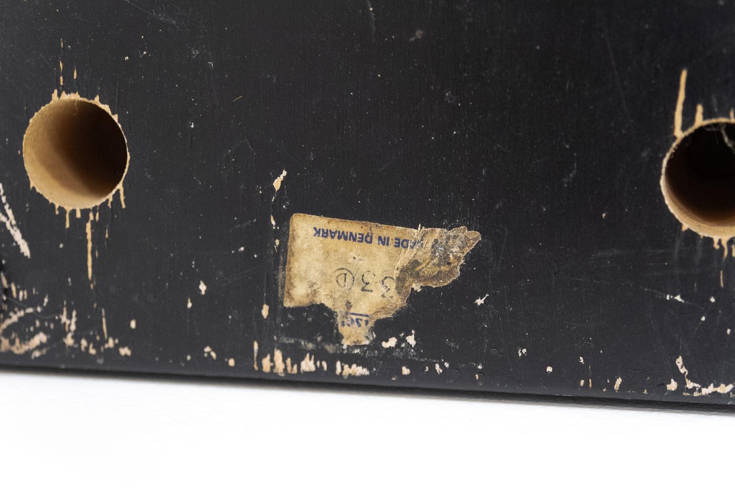 Lámpara alta de sobremesa danesa moderna de hierro y cristal de Svend Aage Holm Sørensen, década de 1970. en venta 12