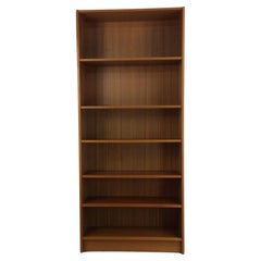 Danish Modern Tall Teak Bookcase with Adjustable Shelves