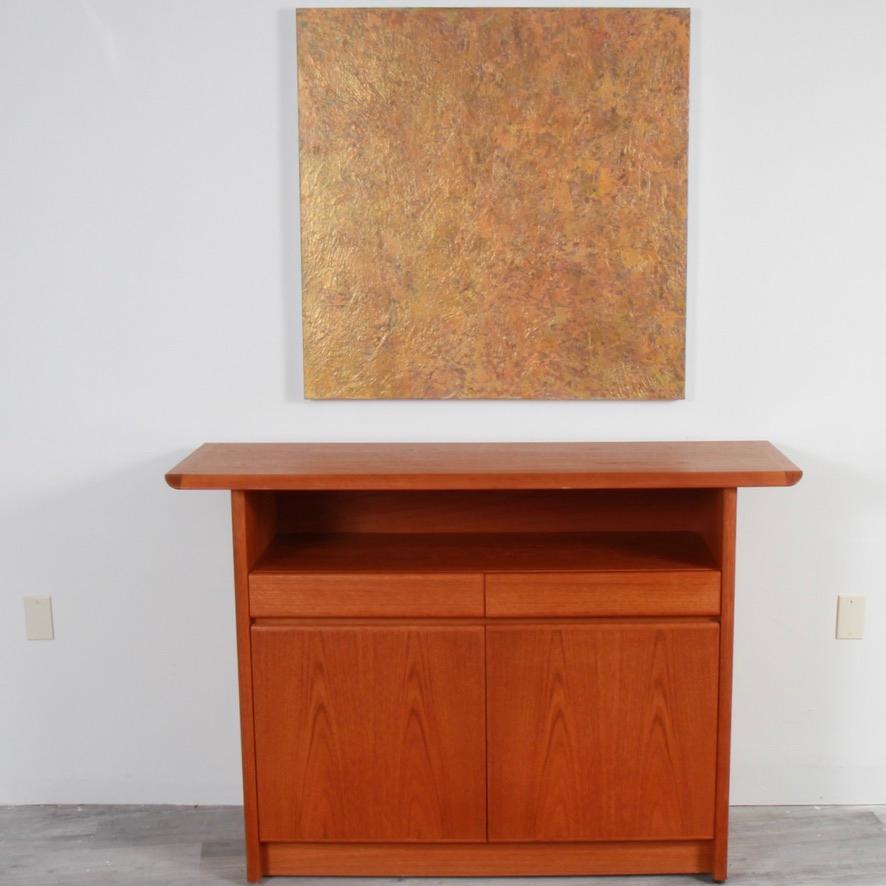 Vintage Danish modern sideboard or console made in Canada by NORDIC Furniture.