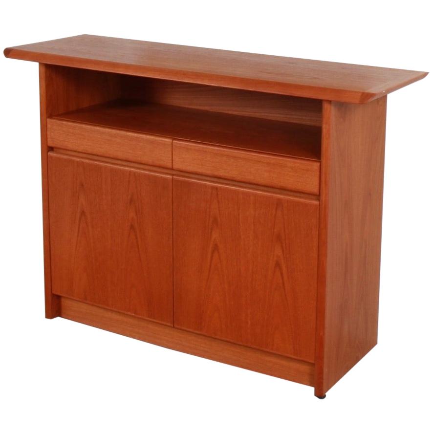 Danish Modern Tall Teak Sideboard or Bar