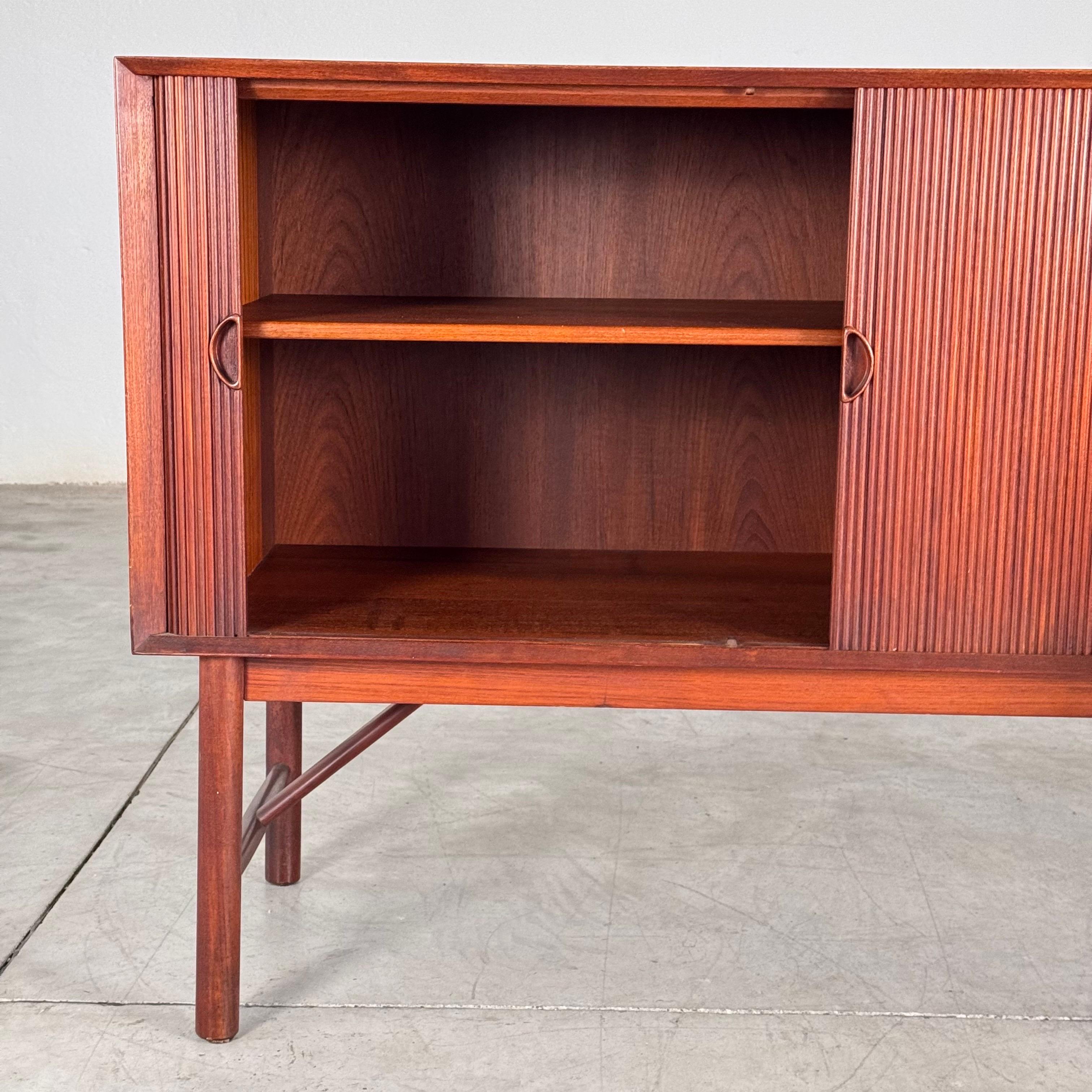 Danish Modern Tambour Credenza by Peter Hvidt & Orla Mølgaard-Nielsen, 1960s For Sale 7