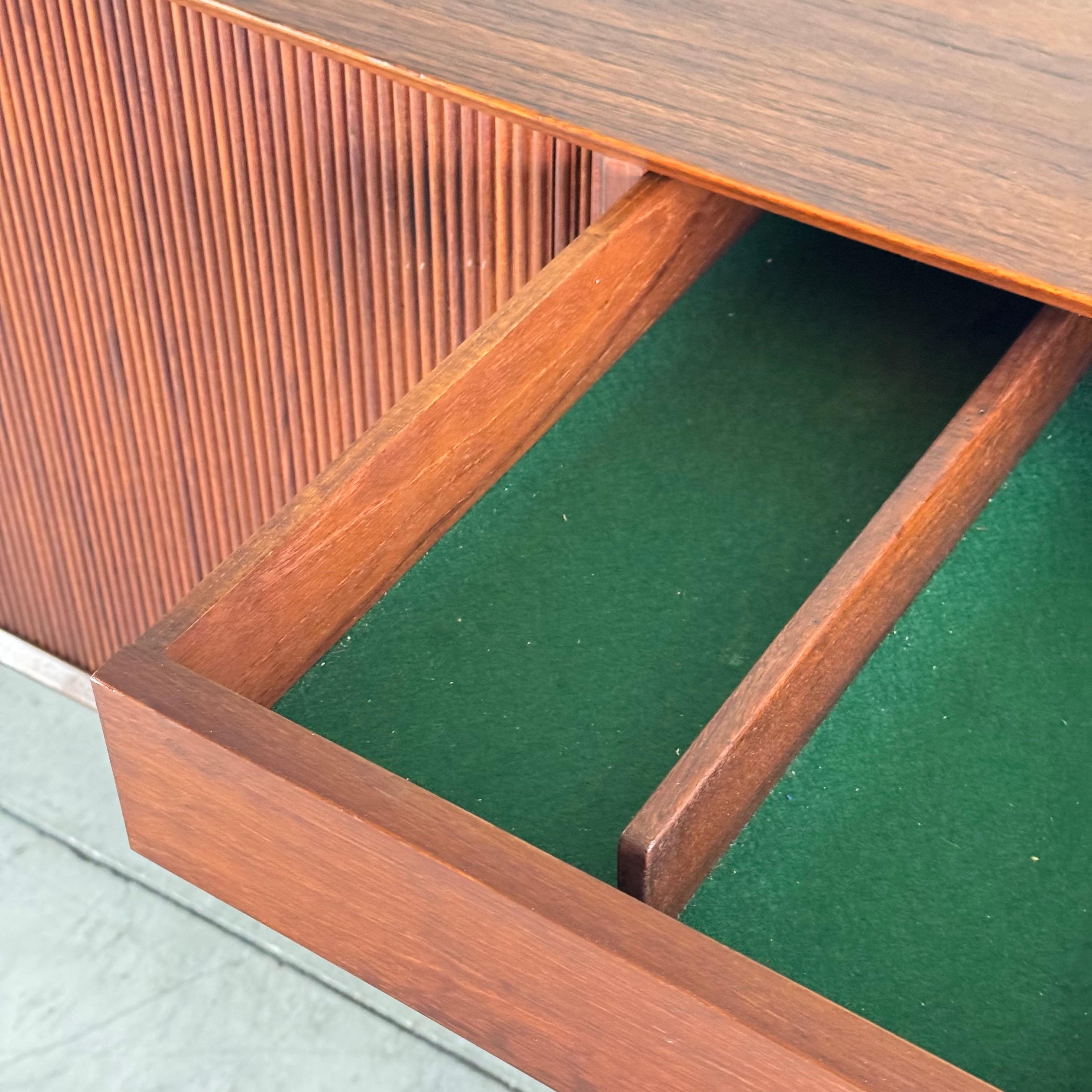 Danish Modern Tambour Credenza by Peter Hvidt & Orla Mølgaard-Nielsen, 1960s For Sale 2