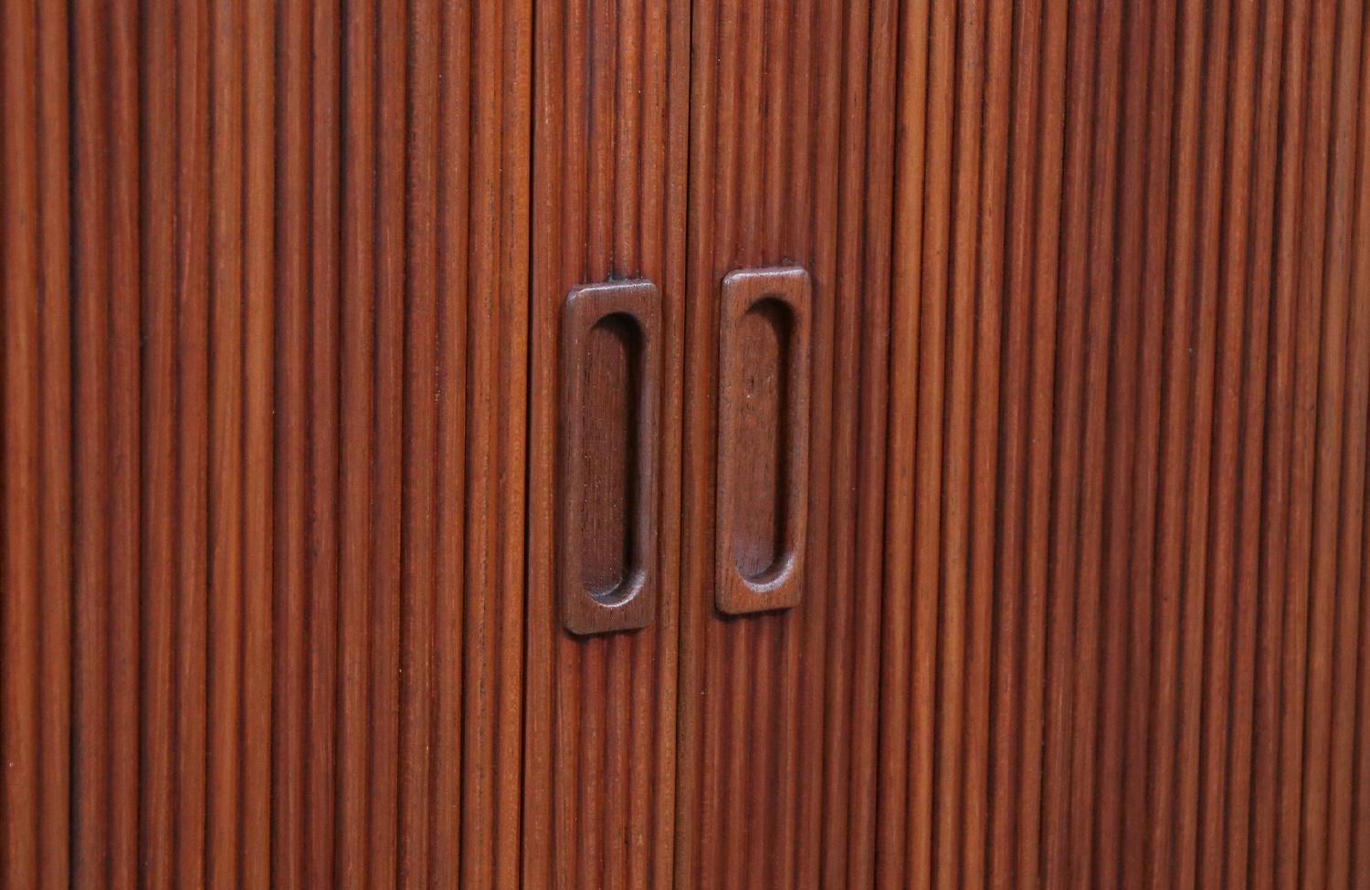 Danish Modern Tambour-Door Bookshelf by Lyby Mobler 4