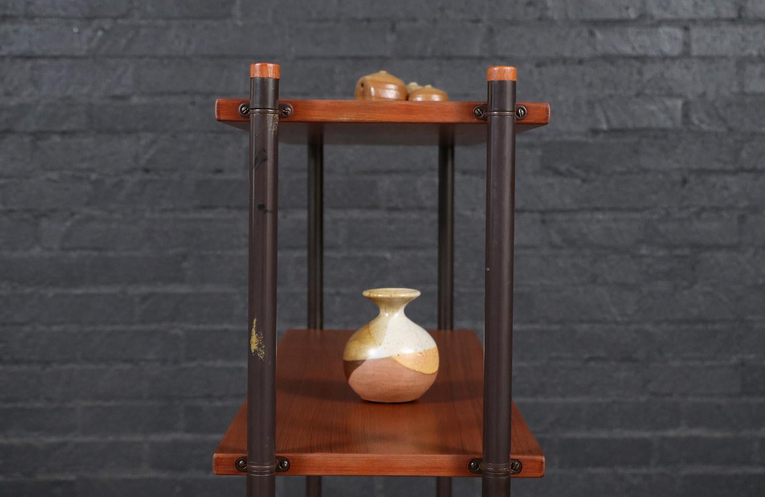 Danish Modern Tambour-Door Bookshelf by Lyby Mobler 1