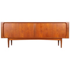 Danish Modern Tambour Door Credenza by Bernhard Pedersen 
Son