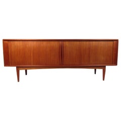 Danish Modern Tambour Door Credenza by Bernhard Pederson and Son