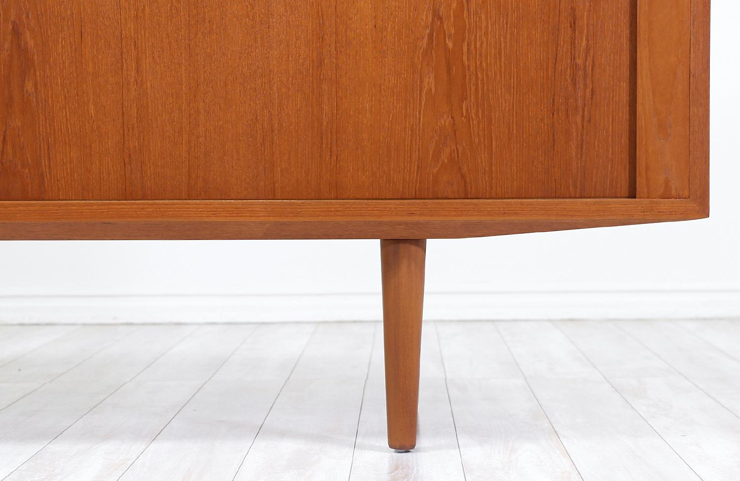 Danish Modern Tambour-Door Credenza by Carlo Jensen for Hundevad & Co. 2